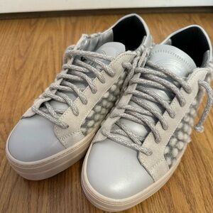 P448 Gray and White Women's Sneakers